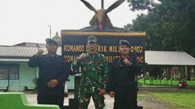 Brimob Sumsel dan Koramil 402-06/ Tanjung Batu, Komitmen Jaga Kondusifitas Wilayah Ogan Ilir