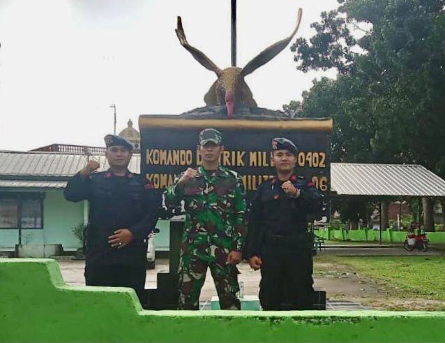 Brimob Sumsel dan Koramil 402-06/ Tanjung Batu, Komitmen Jaga Kondusifitas Wilayah Ogan Ilir