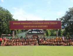 Yonif Raider 515 Kostrad Menerima Kunjungan SDN 4 Manggisan