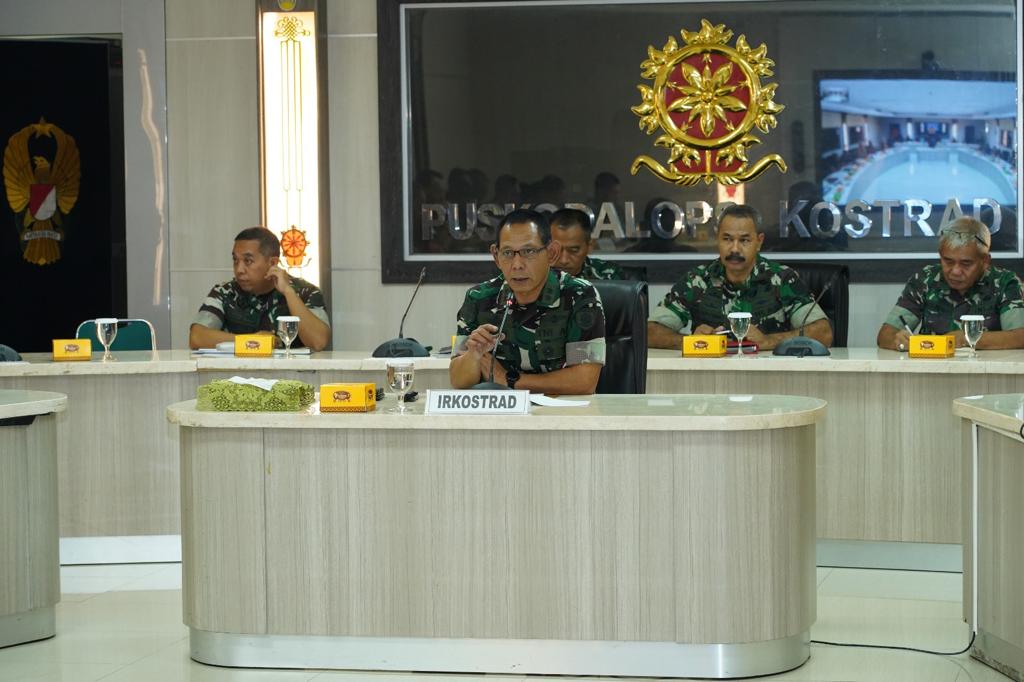 Irkostrad Mayjen TNI Dian Sundiana, S.E., M.Si. Pimpin Taklimat Awal Post Audit Itkostrad TA 2023