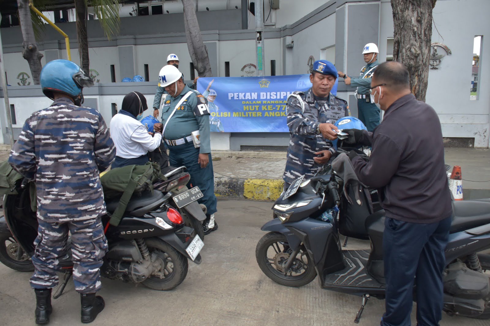 POMAL KOLINLAMIL GELAR PEKAN DISIPLIN MELALUI OPSGAKTIB