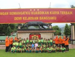 Tanamkan Kemandirian,Keberanian, Anak Anak TK Kartika IX-38 Antusias Bersama Pasukan Raider 515 Kostrad