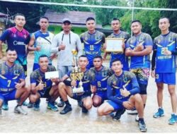 Kambing Cup di Lebak, Tim Voly Yonif Mekanis 318 Kostrad Naik Panggung Juara 1