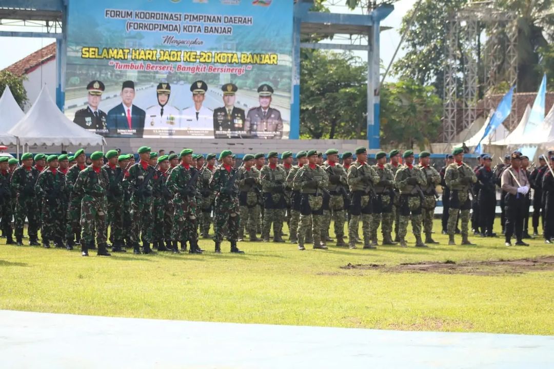 Sinergitas TNI dan Pemda Banjar, Yonif R 323 Kostrad Meriahkan HUT Kota Banjar