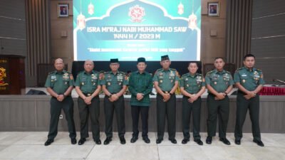 Pangdivif 2 Kostrad Mayor Jenderal TNI Syafrial, PSC., M.Tr.(Han) Hadiri Peringatan Isra’ Mi’raj