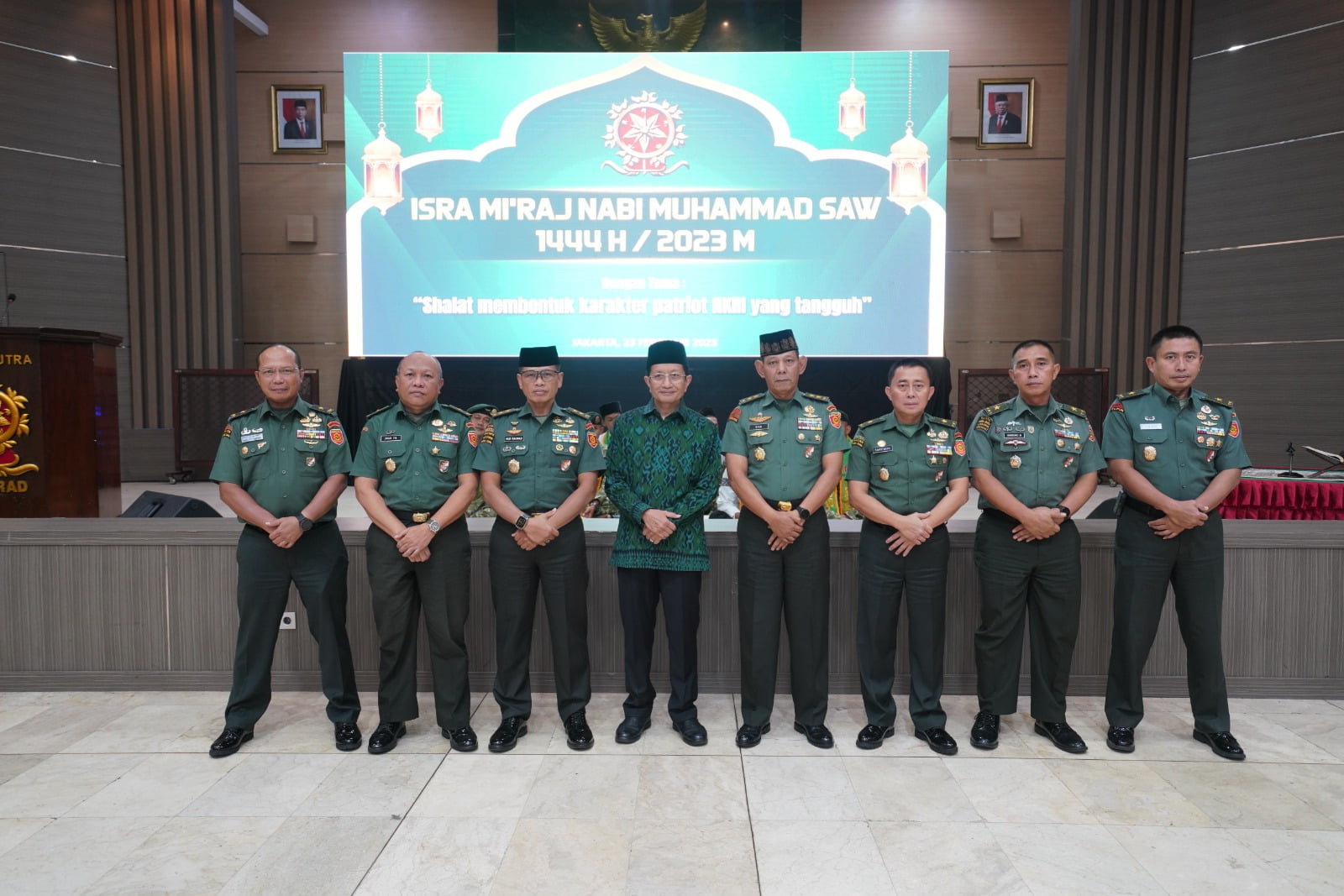 Pangdivif 2 Kostrad Mayor Jenderal TNI Syafrial, PSC., M.Tr.(Han) Hadiri Peringatan Isra’ Mi’raj