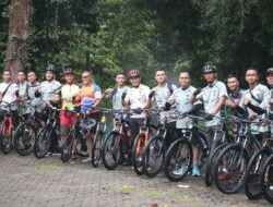 Dansat Brimob Polda Banten Gowes Pagi Bersama Anggota