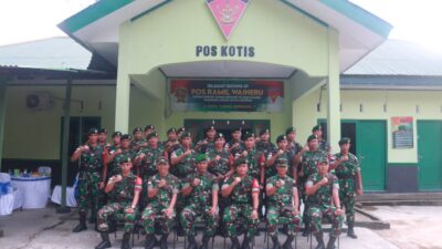 Danrem 151/Binaiya Brigjen TNI Aminton Manurung, S.I.P Selaku Dankolakops, Sambangi Satgas Yonarmed 1 Kostrad di Maluku