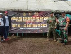 Peringati Hari Jadi Kostrad ke – 62, Yonkes 2 Kostrad Selenggarakan Pengobatan Massal