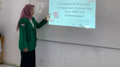 Mahasiswa KKN Tematik Kelompok 24 Universitas Malikussaleh Adakan Sosialisasi Pengenalan Komputer, Internet Pada Siswa SMPN 7 di Desa Batuphat Timur