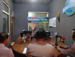 Sosialisasi Ops Keselamatan Semeru 2023, Polres Bondowoso Berikan Himbauan Melalui Siaran Radio