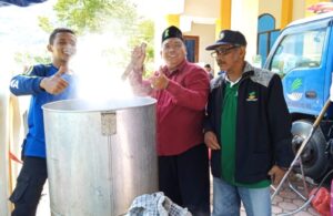 Peduli Korban Bencana, PCNU,MUI,POLRES,KODIM,DINSOS,TKSK,TAGANA Istigotzah Doa Bersama, Bersih-bersih Dan Berikan Bantuan