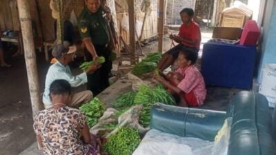 Dukung Kesejahteraan, Babinsa Koramil Grujugan Beri Motivasi kepada Petani Sayur