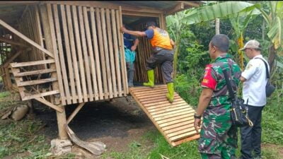 Babinsa Koramil Tlogosari Dampingi Pemberian Vaksinasi Hewan Ternak