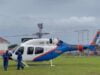 Pilot Helikopter Polda Jatim Lakukan Alternatif Landing di Tulungagung Untuk Keselamatan