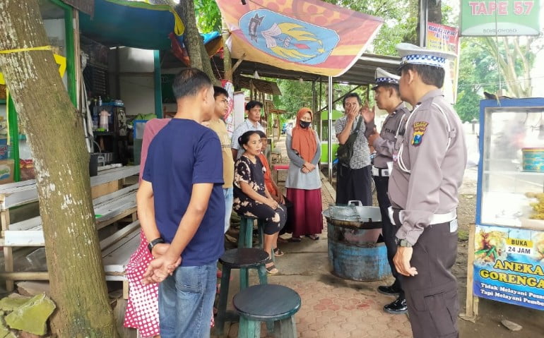 Sat Lantas Polres Bondowoso Sosialisasi Larangan Penggunaan Knalpot Brong