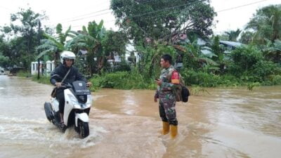 Antisipasi Banjir Meluas, Dandim 1002/HST Perintahkan Babinsa Monitoring Desa Binaan