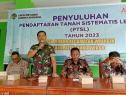 Babinsa Posramil 0822/05 Pakem Hadiri undangan Sosialisasi PTSL