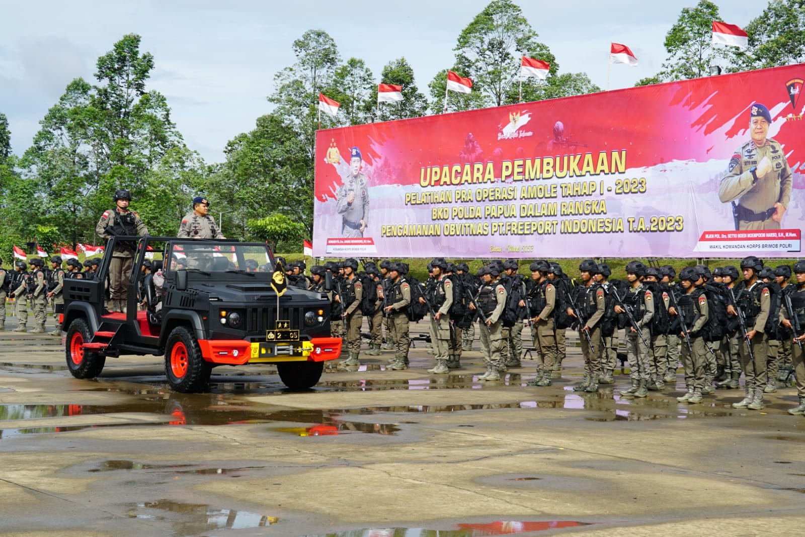 Korps Brimob Polri Siapkan Satgas Ops Amole 1 Tahun 2023 BKO Polda Papua