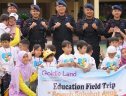 Brimob Sumsel Terima Kunjungan Siswa-Siswi PAUD Goldie Land Islamic