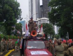 Aksi Unjuk Rasa Dari DPP FKBPPPN (Forum Komunikasi Bantuan Polisi Pamong Praja Nusantara) Di Depan Kantor Kementerian PAN & RB JL. JEND. SUDIRMAN KAV. 69 Kel. Senayan Keb Baru Jaksel