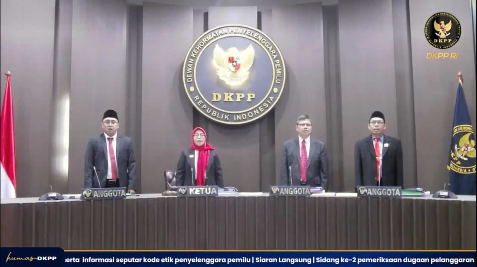 Sidang Kedua Pemeriksaan Dugaan Pelanggaran KEPP dengan Teradu KPU Kota Jakarta Barat oleh DKPP