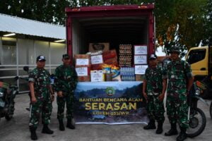 PRCPB Korem 033/Wira Pratama  Diberangkatkan Untuk Bantu Atasi Bencana Alam di Serasan