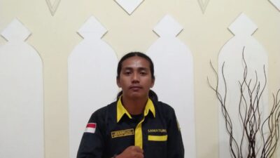 Ketua Umum HIPPMAWURA/Himpunan Pemuda Pelajar Mahasiswa Wungkolo Raya Merespespek Insiden Bentrokan Yang Terjadi Di Lahan Perkebunan Milik Masyarakat Kec. Wawonii Tenggara Kab. Konawe Kepulauan.