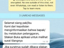 Masyarakat Wajib Tahu, Modus Penipuan Berkedok Kirim Surat Tilang Format Aplikasi