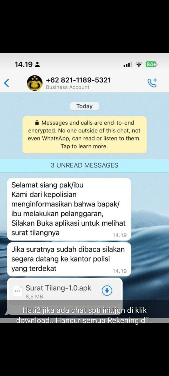 Masyarakat Wajib Tahu, Modus Penipuan Berkedok Kirim Surat Tilang Format Aplikasi