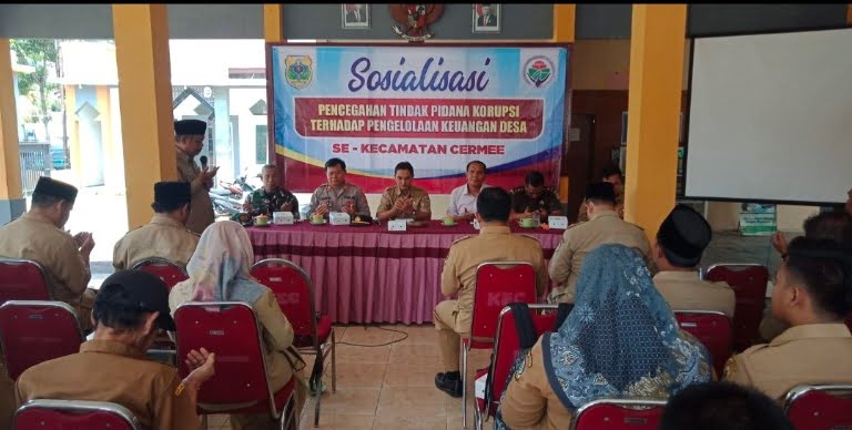 Kecamatan Cermee Gelar Sosialisasi Pencegahan Korupsi Pada P ngelolahan Keuangan Desa