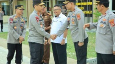 Kapolda Lampung Yang Baru Di Lantik Ber Kunjung Ke Polres Tulang Bawang Barat Dalam Rangka Kunjungan Kerja