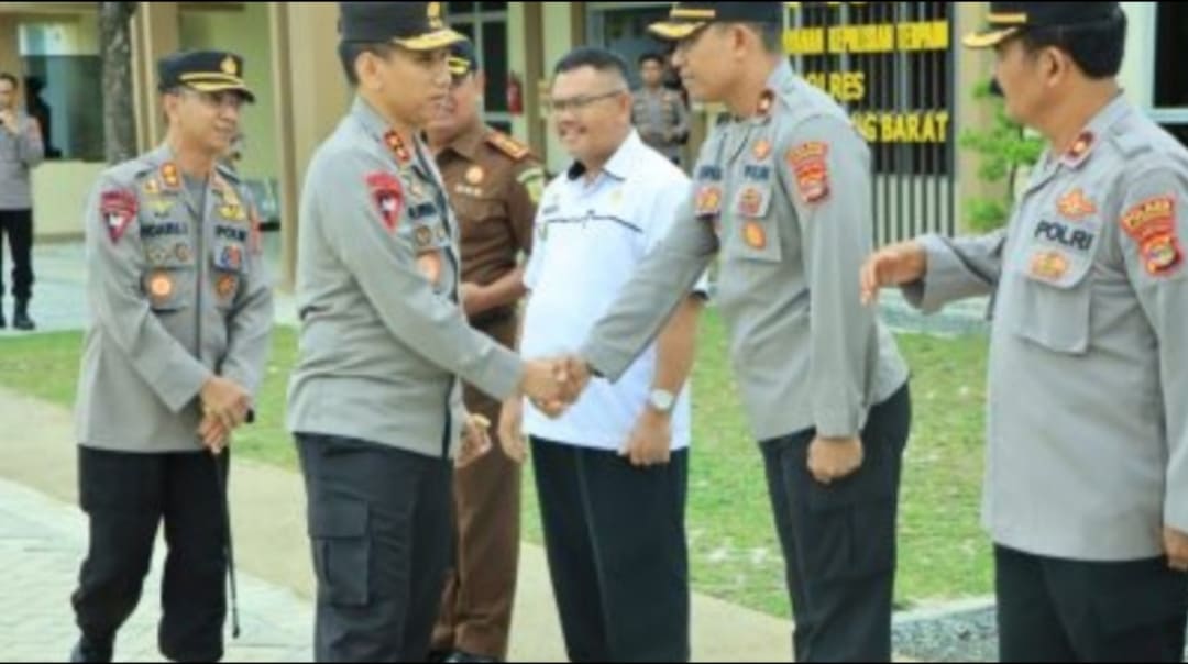 Kapolda Lampung Yang Baru Di Lantik Ber Kunjung Ke Polres Tulang Bawang Barat Dalam Rangka Kunjungan Kerja