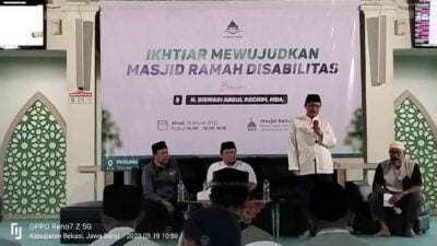 Sisipan Tausiah H Siswadi Abdul Rochim MBA, dalam Ikhtiar Mewujudkan Masjid Ramah Disabilitas