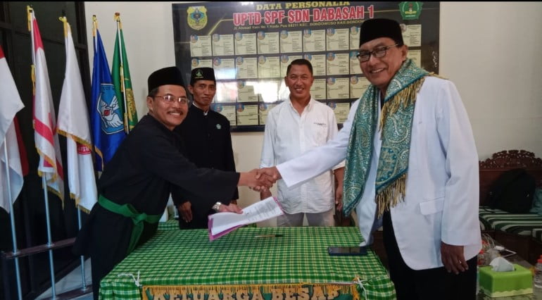 Pagar Nusa MoU Dengan SD Negeri Dabasah 1 Untuk Melatih Pencak Silat ke Siswa Siswi