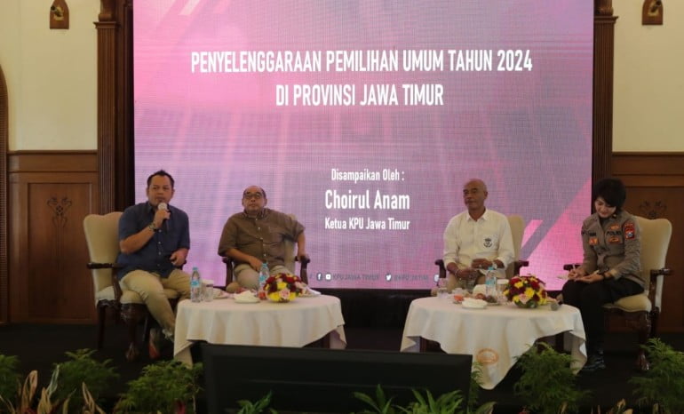 Bidhumas Polda Jatim Bersama Jajaran Siap Kawal Pemilu 2024