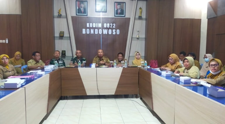 Jelang TMMD Tahun 2023, Kodim 0822 Bondowoso Gelar Rapat Koordinasi