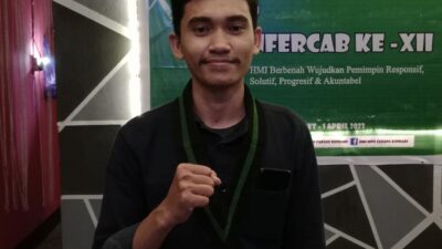 Kandidat Terpilih Ketua Umum HMI MPO Cabang Kendari Syamsuriadi Terpilih Dalam Kompercab Ke -XII.