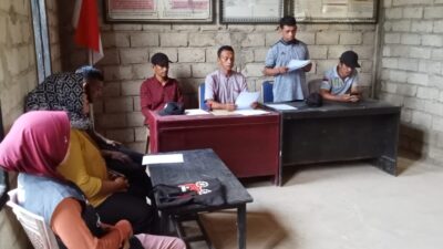 Cegah Terjadinya Kekeliruan Data Pemilih, PPS Desa Wawoone Gelar Rapat Pleno.