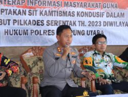 Warga Tanah Miring Respon Positif Kegiatan Serap Aspirasi Yang Digelar Polres Lampung Utara.