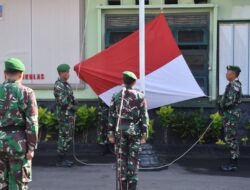 Kodim 0822 Bondowoso Gelar Upacara Bendera tanggal 17an Di Bulan April