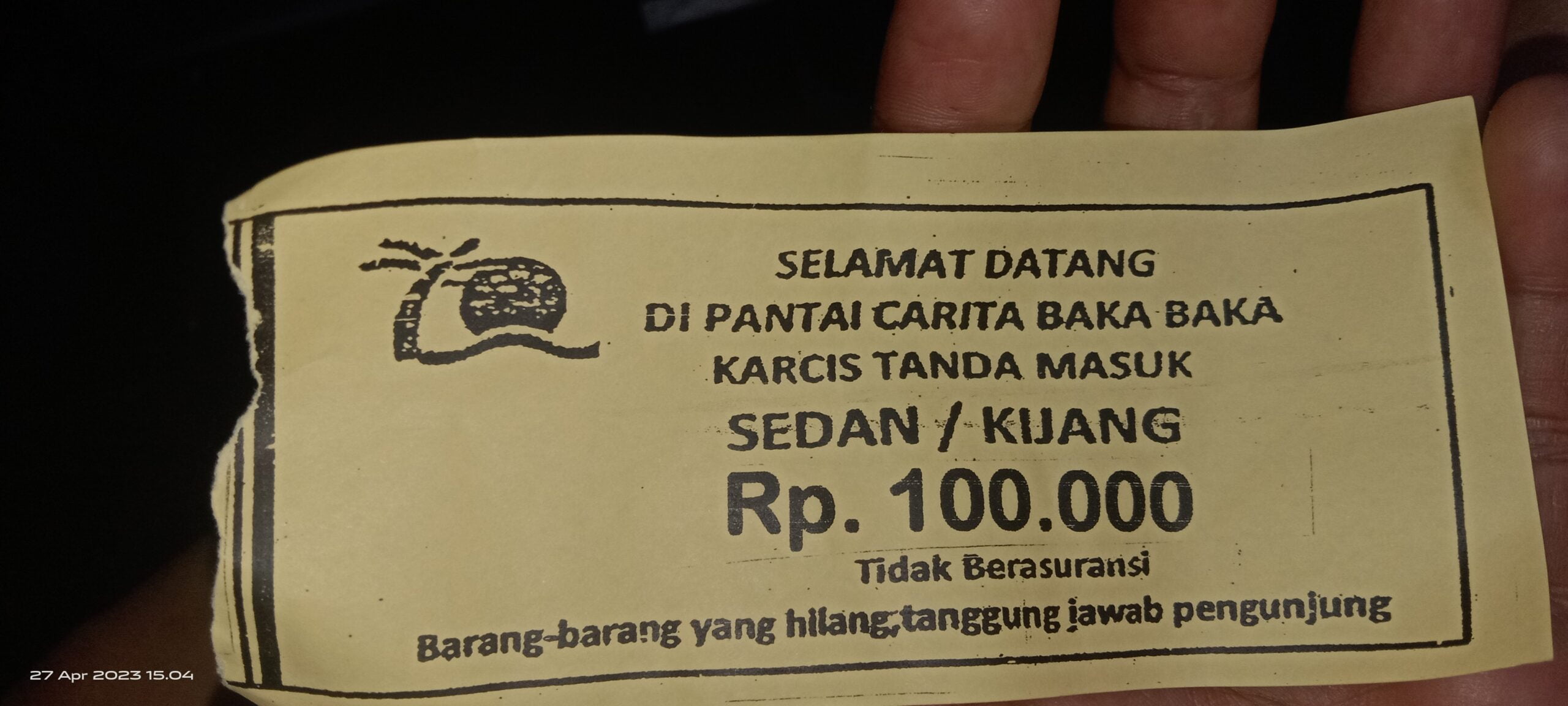 Lebaran 2023, Diduga Pembiaran Parkir Mahal Di Wisata Pantai Carita Baka Baka Banten 