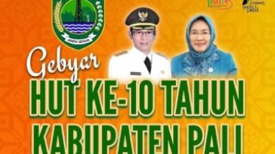 Tajuk Gebyar HUT Ke-10 Kabupaten PALI