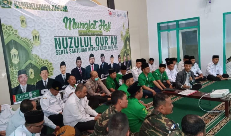 Kemenag dan Ansor Ikuti Munajat Haji di Mushola Al Ikhlas