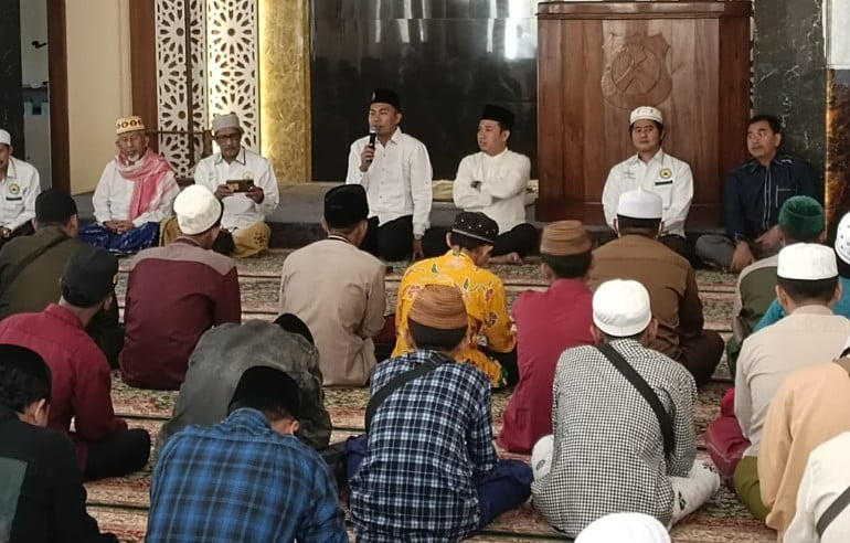 Mengharap Tambahan Berkah di Bulan Suci Ramadhan 1444 H, Polres Bondowoso Bersama PCNU Menggelar Khotmil Qur'an