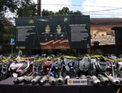 Polisi Berhasil Amankan 164 Ranmor Berknalpot Brong, 25 Diantaranya Terlibat Balap Liar di Kota Malang