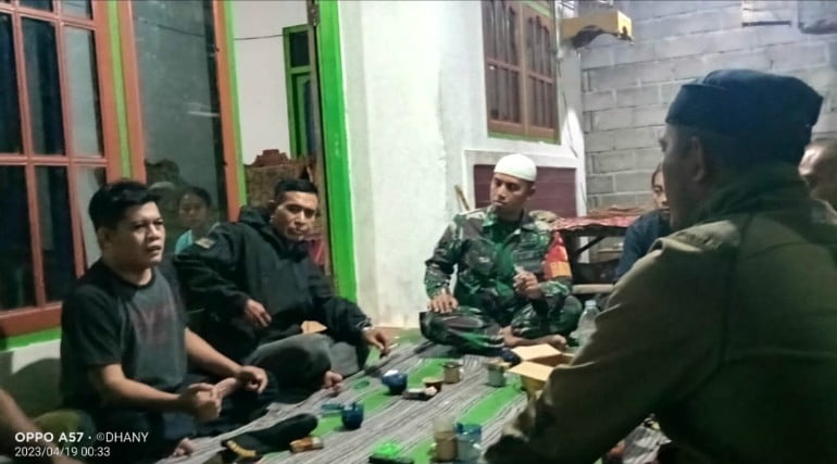 Menjelang Idul Fitri Babinsa Tapen Patroli Kondusifitas Wilayah