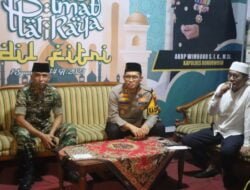 Dandim 0822 dan Forkopimda Bondowoso, Tinjau Pos Pam Malam Takbir