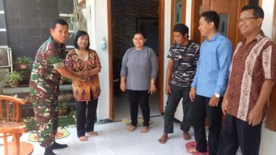 Suasana Idul Fitri, Babinsa Koramil 0822/04 Tenggarang Halal Bihalal