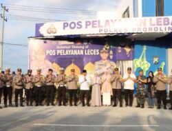 Kapolda Jatim Kunjungi Posyan di Probolinggo Raya, Beri Motivasi Petugas Ops Ketupat Semeru 2023 